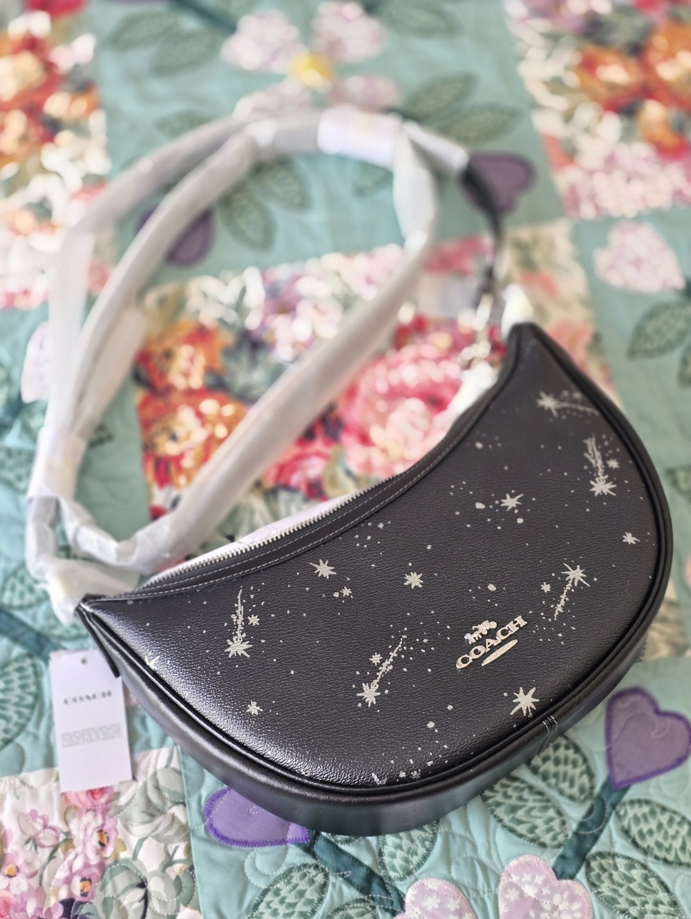 *NWT* COACH Aria Black Star Bag - Picture 3 of 13